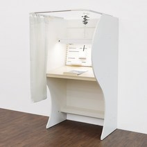 아이디어스터디 합격5호 1인 독서실책상 크림화이트, 선택하지 않음, 선택하지 않음, 바른자세 스마트패널(독서용책거치대 포함안함)