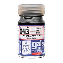 GN33043/ 가이아노츠 [043] 클리어 블랙 (15ml) 건담 프라모델 도료