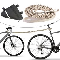 자전거트레일러 휴대용 자전거 견인 로프 풀 트레일러 어린이용 나일론 야외 MTB, 02 Brown Triangle Bag