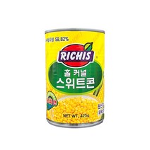 동서 리치스 홀커널 스위트콘 425g 동서 옥수수 콘 통조림, 10개