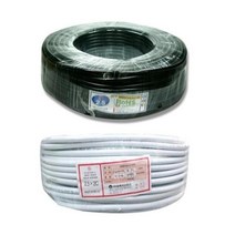 [지산전선] 범용 비닐 시스 코드(전원케이블/전기선) VCTF 1.5SQ x 2c (백색) 10m, 상세페이지 참조