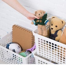 알파룸수납 핸들바스켓 아이방 선반 베란다장 정리바구니 수건보관함, 중