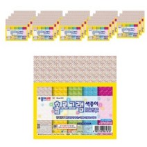 종이나라 1500 홀로그램 색종이, 5색, 120개