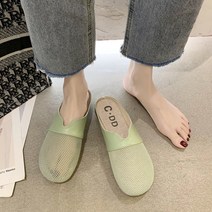 명브띠 뒷트임 단화 메쉬 플랫슈즈