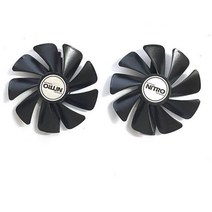 TS GLOBAL CF1015H12D 사파이어 RX570 580 GPU 쿨러 95mm Radeon RX 470 480 570 그래픽 냉각 팬 2 개, 02 2pcs