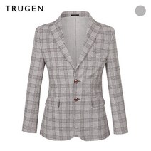 트루젠 체크 홑겹 투버튼 자켓TG9S3-MJK326