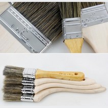 1+1 셀프 인테리어 페인트 붓 부자재 페인트칠 외벽 평붓 브러쉬 베란다, 1개