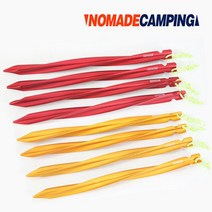 노마드 캠핑 트위스트 텐트팩 4P 25cm 레드 CN080113 캠핑용품 텐트팩 타트폴대 펙 타프 침낭 텐트