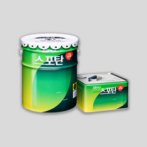 KCC페인트 스포탄 노출방수재 중도 옥상방수 20kg 녹색/회색, 회색, 1개, 16000ml