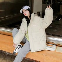 앨범자켓 미국 스탠드 칼라 반사 디자인 다운 코튼 정장 남성 패션 툴링 코트 힙합 하이 스트리트 자켓 겨