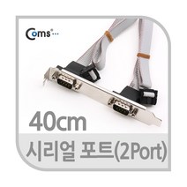 [Coms] 시리얼 포트(2Port) 40cm Dual Serial port NA709, 실버