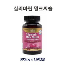 베스타 실리마린 밀크씨슬 500mg 120캡슐 2개월 캐나다산 식약처 밀크시슬 실리마린 간 영양제 간건강 간기능 영양제 보충제 효능 추천