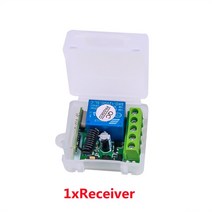 Kebidu 433Mhz RF 무선 원격 제어 1 채널 EV1527 학습 코드 송신기 DC 12V 1CH 릴레이 수신기 스위치 모듈, 03 Only Receiver