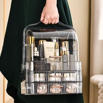 YAMAGA 다용도 투명 화장품 수납함, 투명 색상, 1개