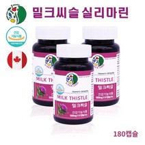 밀크씨슬 실리마린 간영양제 간기능개선 엉겅퀴 민들레뿌리 아티초코 밀크시슬 카르두스마리아누스 효능 여성 남성 직장인 피로회복 간건강 식약처인정 건강기능식품 캐나다직수입, 60캡슐  3통