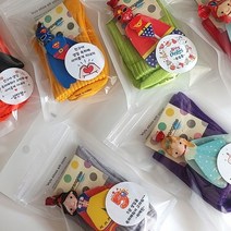 Made In Korea 양말 어린이집 생일답례품 유치원 어린이날선물 어린이집 양말생일 답례품-국내산 아동 골지양말-유치원 입학 졸업 종업 선물 키즈양말, 양말 지퍼백+공주&히어로