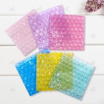 파손방지 하트 뽁뽁이 포장봉투 에어캡 10x10, F그린