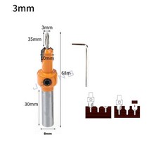 비트 라우터 드릴 루터 8mm 생크 Hss 카운터 싱크 비트 나사 추출기 목재 밀링 커터용 Remon 철거, 08 3X10_01 라운드