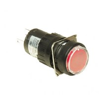 1A1B 푸쉬락 LED 스위치 원형 12V DC 16mm KH-516L-C2112V, 블루 [KH-516L-C21B12V]