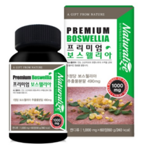 네추럴라이즈 프리미엄 보스웰리아 1 000mg x 60정 보스웰릭산 관절보스웰리아 효능 직구 환 테르페노이드 셀레늄 중년여성, 1000mg