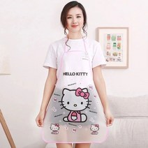 주방방수앞치마 18 스틱 룩 큐트 애니메이션 방지 오일 둘레 허리 심플 여성 2706298902, KT캣 1스틱 룩
