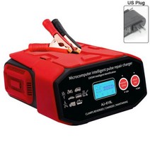 점프스타터 차량용 점프 자동차 배터리 충전기 400W 고출력 고속 자동 스마트 펄스 수리 12V-24V 자동차 SUV 트럭 스타터 전원용, US