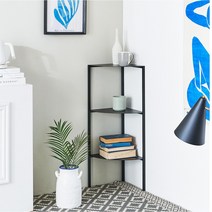 플러스 삼각 3단 코너선반/슬림콘솔/철제콘솔/콘솔테이블/거실콘솔/콘솔화장대/미니콘솔/철제선반/거실테이블/사이드테이블/현관테이블/인테리어, 02.삼각_3단(화이트)(NST055W-3)