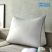 보보홈 옥스포드 순면 삼각 등받이쿠션 솜포함 침대 대형 좌식 등쿠션 국산, 그레이
