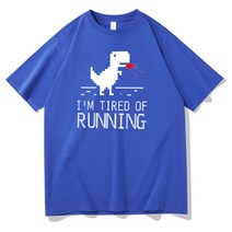 아두이노 Frontend 프로그래머 셔츠 Chrome Dino Geek 해커 코더 선물 웹 개발자 Tshirt Mens Cotton Tee I, 02 Dark Blue_07 4XL