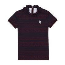 파리게이츠 파리게이츠긴팔티 C 52193TO052_WN 여성 올오버 프린트 프릴넥 반팔 티셔츠 52193TO052_WN