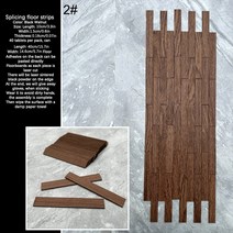 미니어쳐 가구 미니어처 소품 음식 돌하우스 인형 집 바닥 타일 벽 목재 거실 침실 장식, 2.2