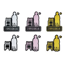 작은소녀상 [평화의 소녀상 확산프로젝트] 스티커, 작은소녀상(핑크)