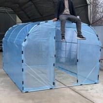 비닐하우스 조립식 온실 농막 간이 창고 텃밭 옥상 베란다, 3m(폭)X6m(길이)X2m(높이)(문설치가능)