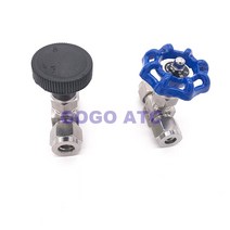 니들 밸브 조정 가능 4 6 8 10 12mm 1/8 인치 하드 튜브 SS304 유량 제어 크레인 스트레이트, 09 3/8