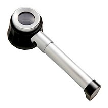 일본배송 Phoenix핸드 그립 확대경[배율 10배]착탈 가능한 통치자/LED라이트 3개/수납 파우치부<장기