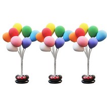 앤티스 차량용 3D 인테리어 장식, 블랙 오색풍선, 1세트