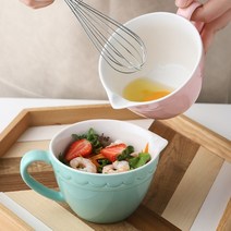 도자기저그 브런치 믹싱 그릇 빈티지 세라믹 밀크 베이킹, 오션 블루 믹싱 볼