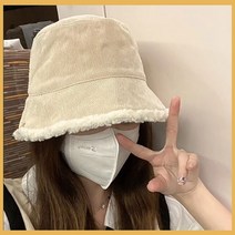 지니모르 골덴 버킷햇 벙거지 모자 여성 울 화이트샌즈 앙고라 니트 바잘 왕대두 울 골프모자 캠프캡 등산 대두 뽀글이 퍼 귀달이 양털 이어머프 털 버킷햇