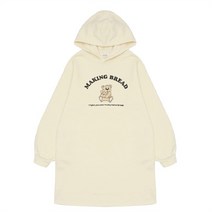 에꼴리에 NC13 베어 프린트 기모 후드원피스 21D5852