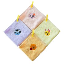 카카오프렌즈 플라워 고리타올, 4개, 무지