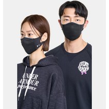 [언더아머 본사]UA 스포츠마스크 페더웨이트 1372228-001, Black-M_L