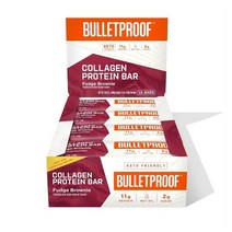 Bulletproof Bars Collagen Protein Fudge Brownie 블릿프루프 콜라겐 프로틴바 퍼지 브라우니 40g 12팩