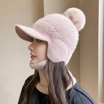 라라젤로 여성 겨울 모자 방한모자 넥워머 세트 니트 비니 Br04