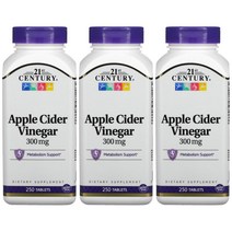 2+1 21센츄리 애플 사과 사이다 식초 apple cider vinegar 250정 말토덱스트린, 1개, 기본