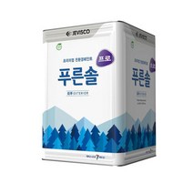 제비표 푸른솔 프로 무광 수성페인트 외부용 18L, 남색