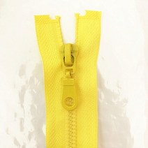 옷 지퍼 달기 2 조각 5 #(25-70 )cm 분리형 수지 지퍼 오프닝 자동 생태 잠금 플라스틱 지퍼 재봉 슈트 용, 07 YELLOW_01 2pcs_05 50cm, YELLOW