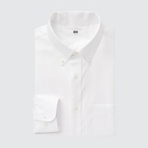 유니클로 파인 크로스 옥스포드 셔츠(버튼다운카라긴팔) 22년 봄가을 모델 414543 E414543-000