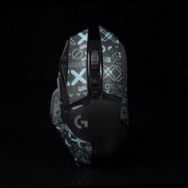 Topsky 마우스 스티커 Btl 땀 흡수 스티커 Logitech G502 영웅 Se 펑크 마우스 미끄럼 방지 스티커 유선 무선, 다크 블루, 하나