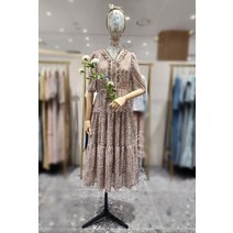 써스데이아일랜드 V넥 프릴 디테일 원피스(T224AOP303W)(1984740)