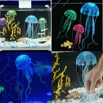 형광 야광 해파리 헤파리 어항꾸미기 랜덤1개